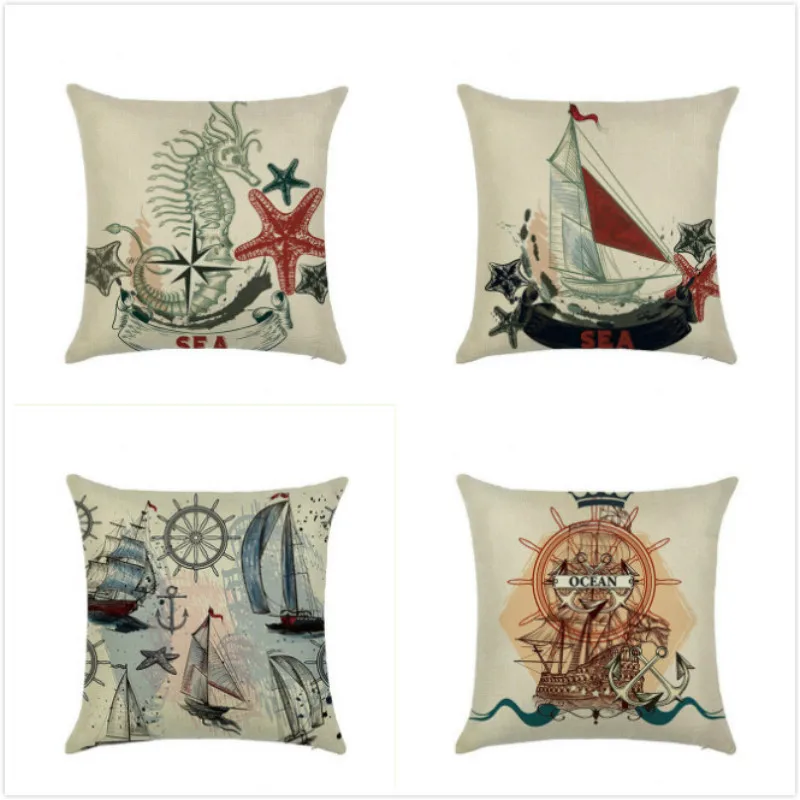 45*45 см наволочка в европейском стиле для стула дивана парусника квадратная