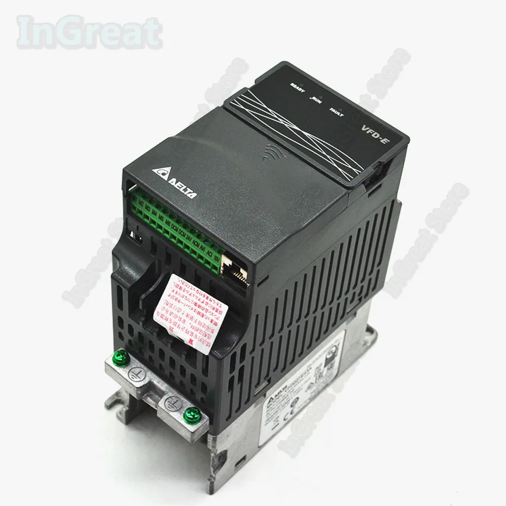 Новый Delta 5.5KW 7.5hp 3PH 380V 460V встроенный ПЛК EMI фильтр Тормозной резистор VFD-E VFD055E43A