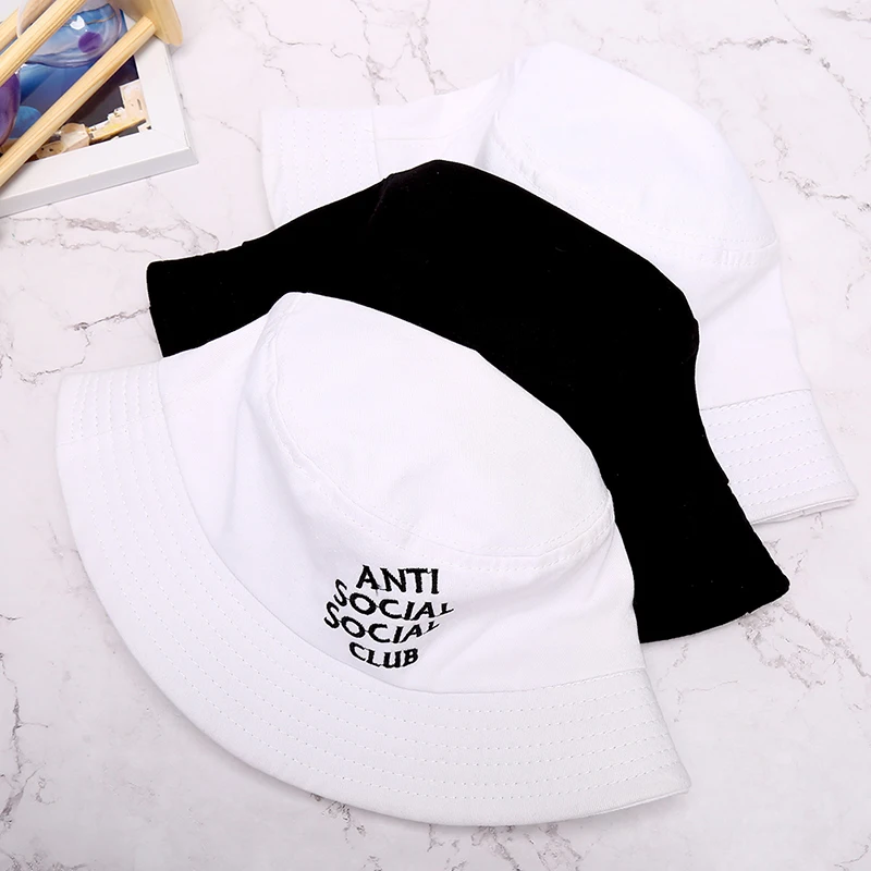 Складная шляпа ведро с вышитыми буквами унисекс хлопковая рыболовная охотничья