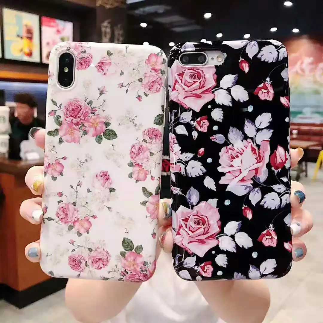 Европейский Американский Модный Стиль Нарцисс цветок мягкий IMD чехол для iPhone 6 6s 7