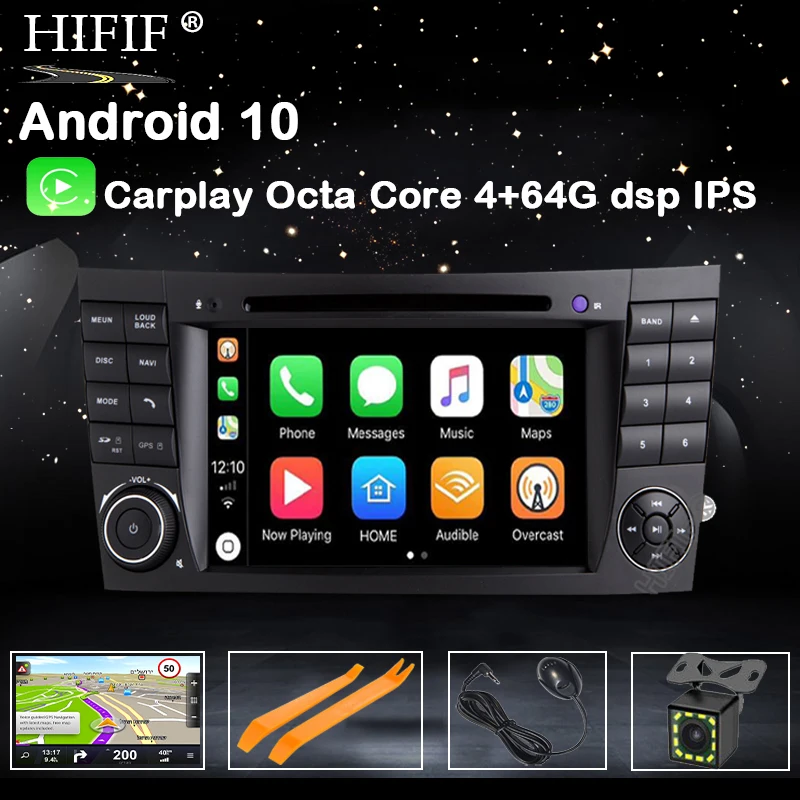 PX5 DSP IPS Android 10 4G Автомобильный 2 din GPS для E Class W211 Mercedes Benz CLK G W463 CLS W219 dvd плеер Радио