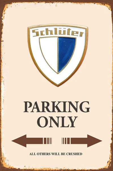 

er Tractor Parking only Metal Sign Signboard Tin Sign