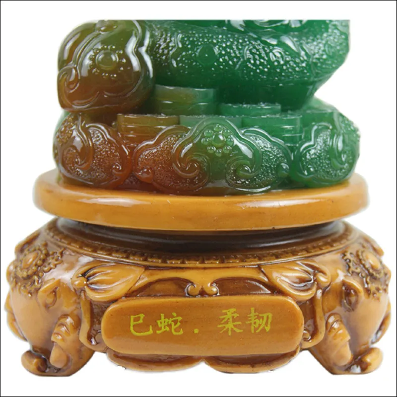 Китайский новый с двенадцатью знаками зодиака змея Ruyi имитация нефрита