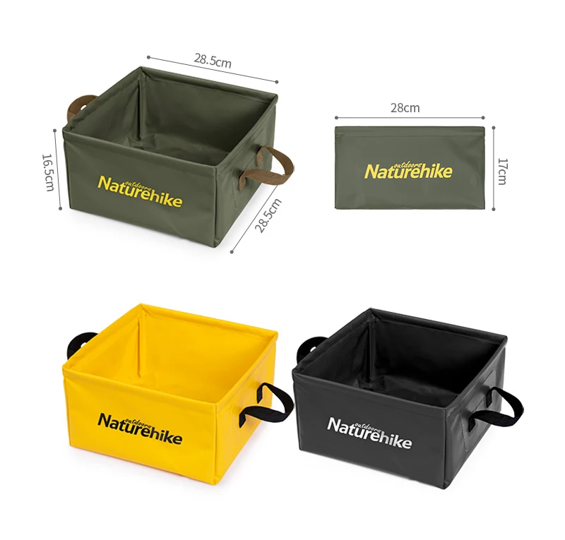 Naturehike складные столы и стулья для 13L ведро воды Портативный квадратный баррель хранения дорожная сумка для хранения коробка прочный Походное ведро