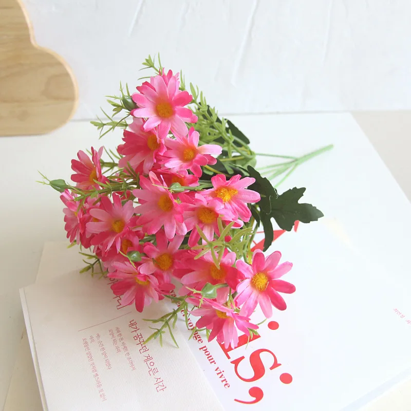 Искусственные цветы Маргаритка из шелка искусственный предложены файлы Гербер