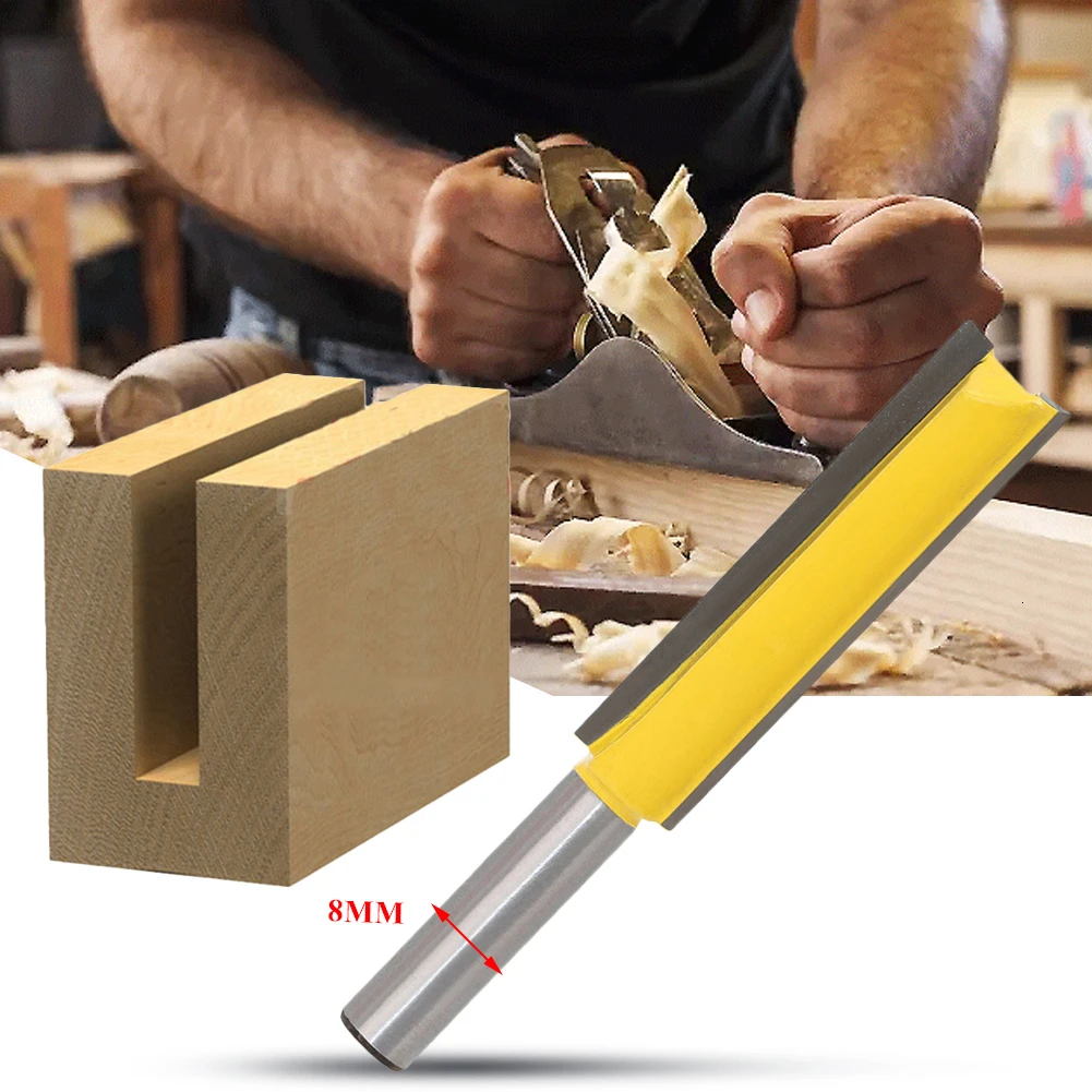 8 мм хвостовик Экстра длинная заподлицо Удлиненный прямой фрезерный станок DIY