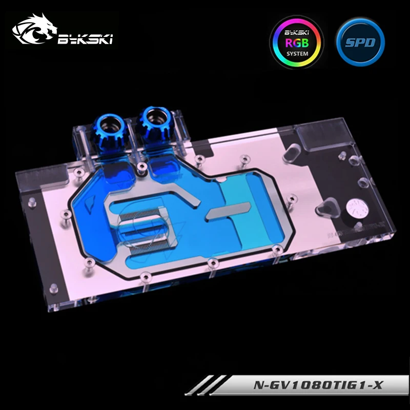 Водяной блок Bykski для GIGABYTE GTX 1080 Ti Gaming OC 11G с охлаждением кулер VGA поддержка