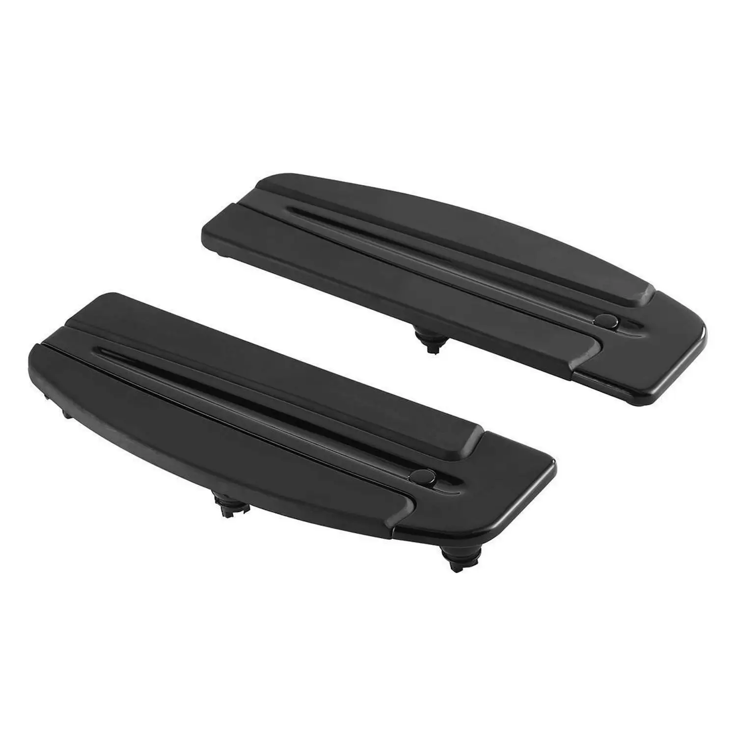 Motorcycle L&ampR Slipstream Floorboard Footboard For Harley Softail Models FLSTC FLSTN FLSTF chrome/black | Автомобили и