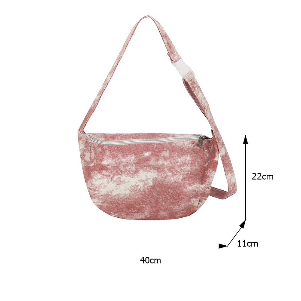 

Casual Women Canvas Tie-dye Shoulder Crossbody Messenger Bag Fashion Ladies Large Capacity Handbags