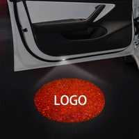 for tesla model 3 auto styling accessories car logo ghost shadow door welcome light laser lamp
