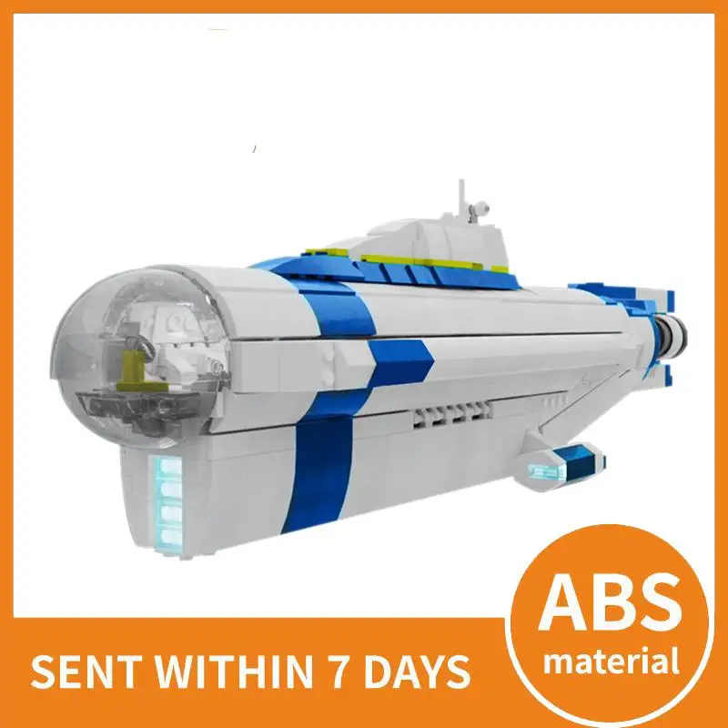 Конструктор MOC Subnautica модель подводной лодки конструктор сделай сам блоки игрушки