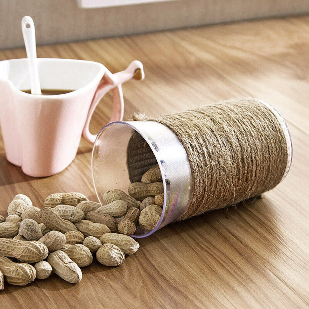 100 м натуральный витой пеньковый льняной шнур джутовый шпагат веревка ремесло