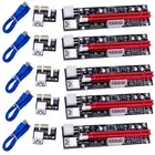 Переходник Usb PCI-E, Райзер 009 Express, 5 шт., 1X 4x 8x 16x, удлинитель PCI E USB, Райзер 009S, двойная 6Pin карта адаптера SATA 15pin для майнинга BTC