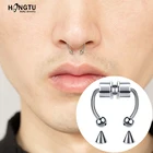 Пирсинг-обруч магнитный, 1 шт., для женщин, пирсинг-кольцо в нос, украшение для пирсинга из хирургической стали