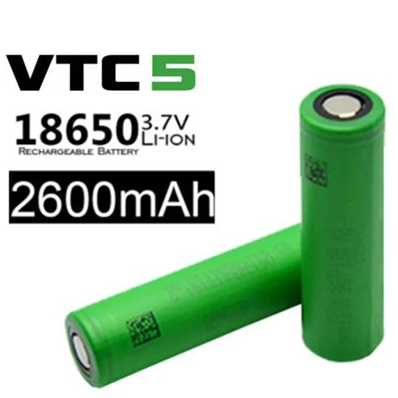 

100% Оригинальный 3,6 В 18650 VTC5 2600 мАч литий-аккумулятор US18650VTC5 30A