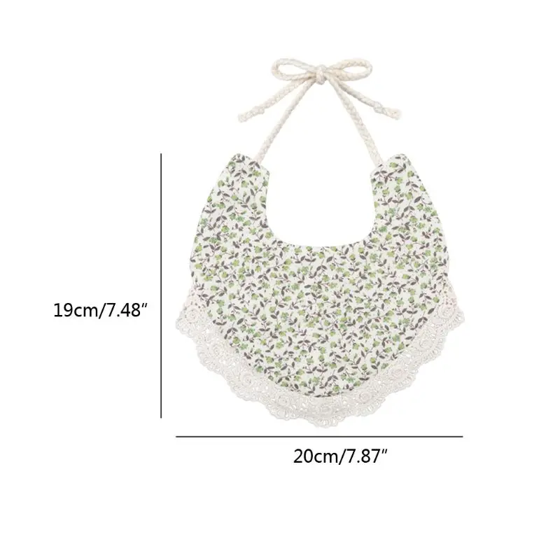 

Floral Vintage Newborn Double Side Bibs Boys Girls Bandana Cotton Saliva Towel Drop Ship