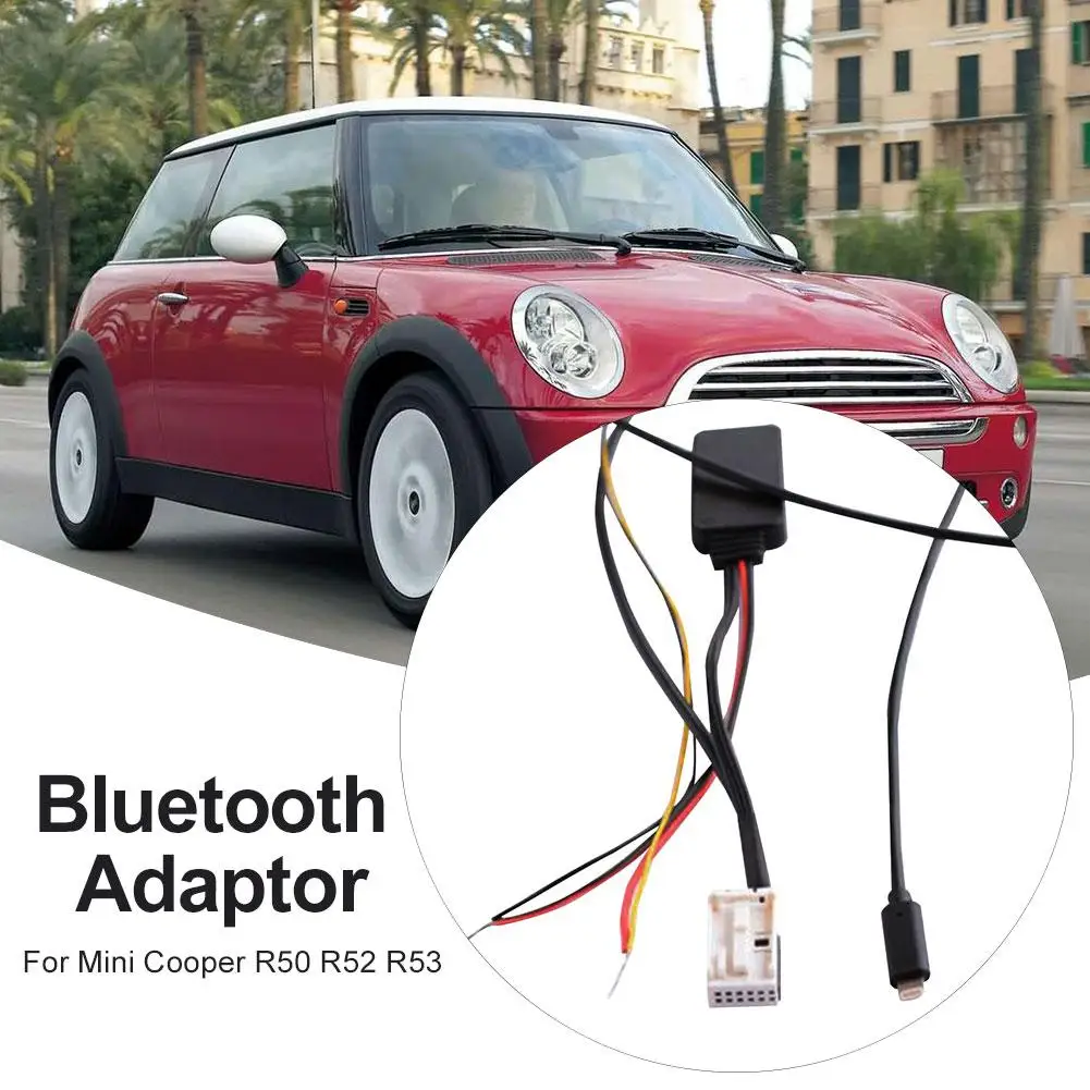 AUX вход беспроводной Bluetooth аудио кабель модуль радио стерео для Mini Cooper R50 R52 R53 MP3 вспомогательный в свинце
