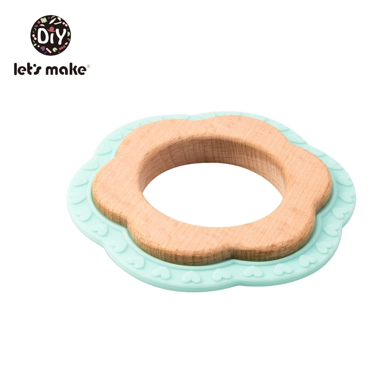 Детский силиконовый Прорезыватель для зубов из бука без бисфенола | Мать и