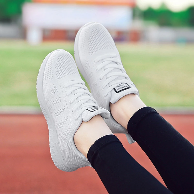 Женские сетчатые кроссовки Повседневные Легкие Нескользящие теннисные на