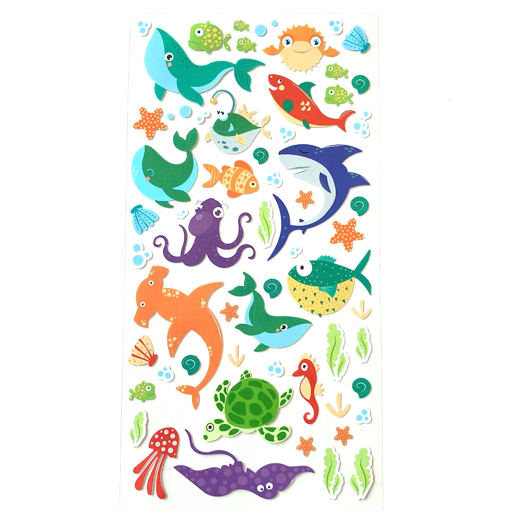 

Cute Sticker Sheet Sea World Sticker