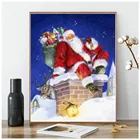 5d diy алмазная живопись мозаика Санта-Клаус искусство холст искусство Вышивка Новогодний подарок