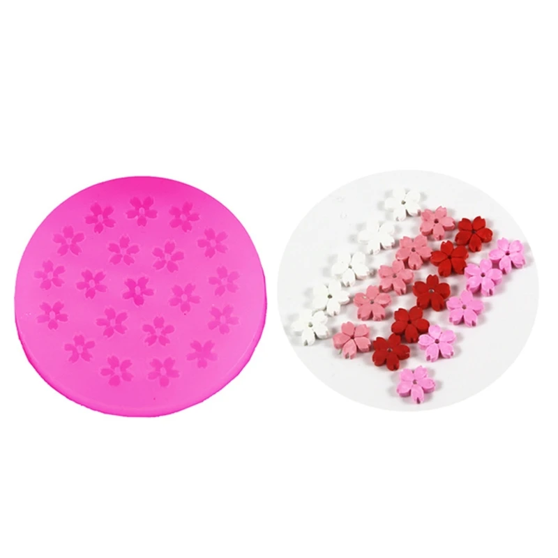 

3D Mini Flowers Decoration Silicone Mold Epoxy Jewelry Plaster Mold Resin Casting Pendant Mold Suitable for Diy Craft