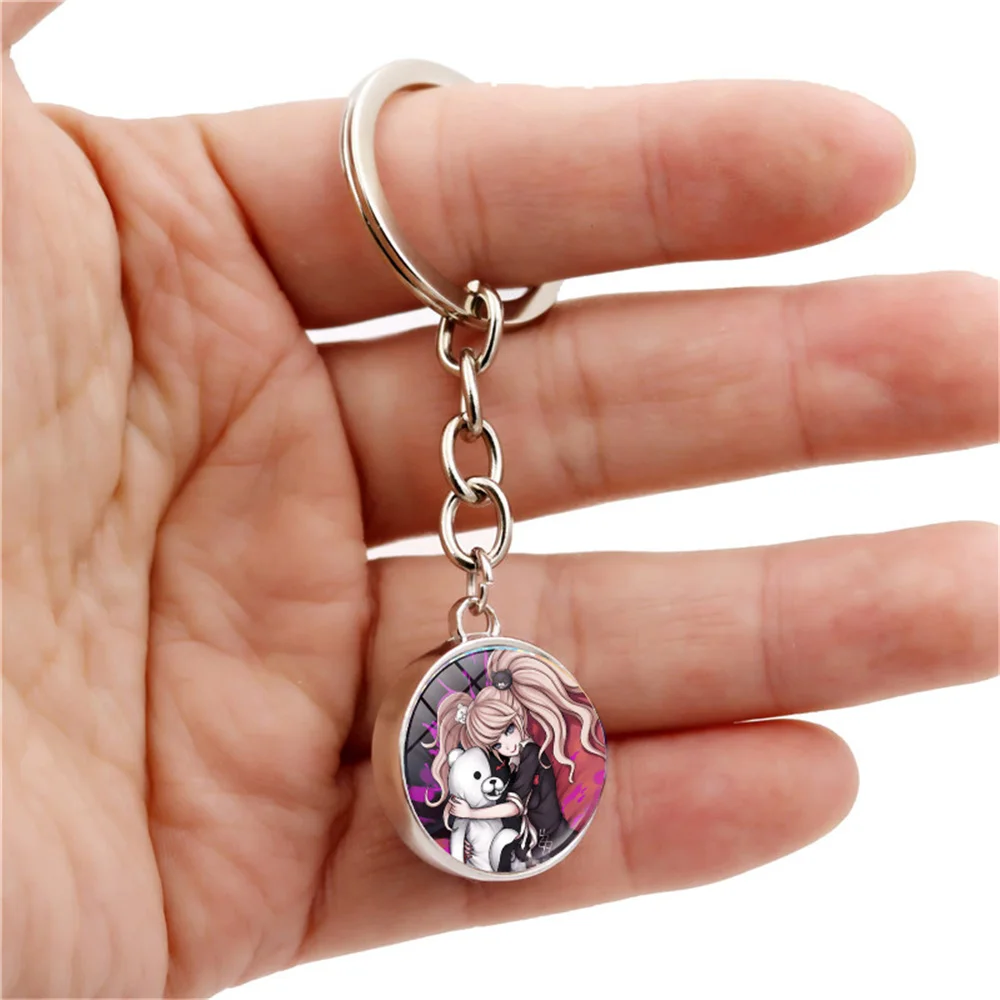 Брелок Danganronpa со стеклянным шариком аниме брелок с подвесками в виде игровых
