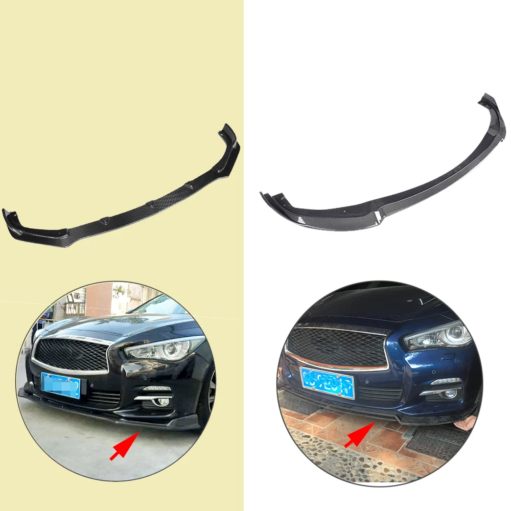 Автомобильный спойлер из углеродного волокна для Infiniti Q50 стандартный седан 4