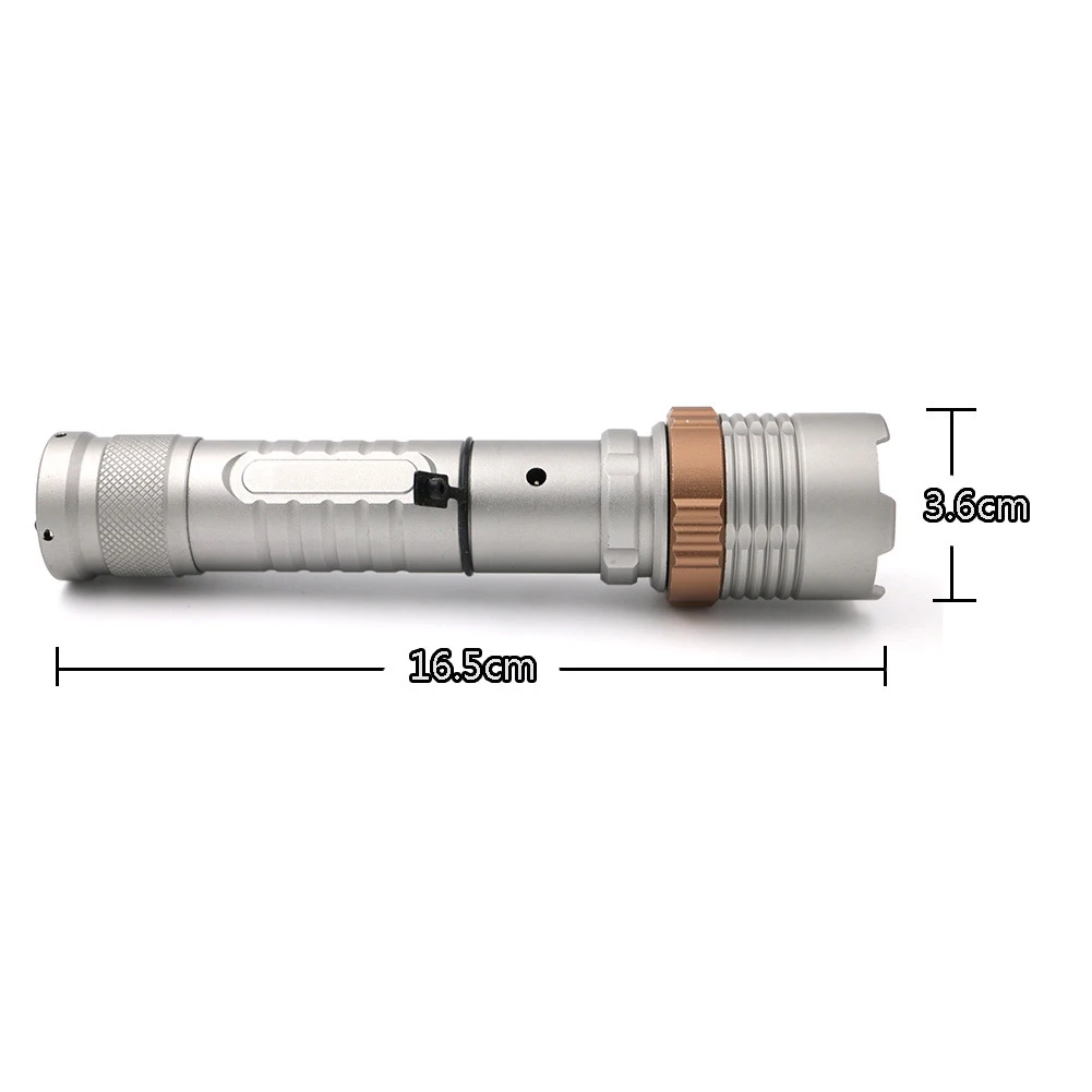 

Mini Flashlight T6 Glare Flashlight Led Aluminum Alloy Rechargeable Battery Flashlight Outdoor Hiking Camping Searchlight