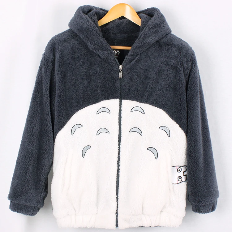 Аниме! Tonari no Totoro Мой сосед Тоторо милые комбинезоны для мужчин и женщин для влюбленных косплей костюм пальто
