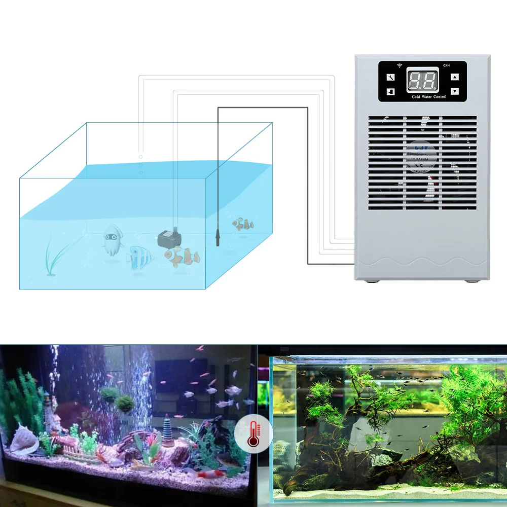 Беспроводной контроль аквариума водяного охлаждения Нагреватель температуры