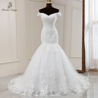 real photo beautiful lace flowers style mermaid wedding dress 2021 marriage dress robe de mariee vestidos de novia sereia