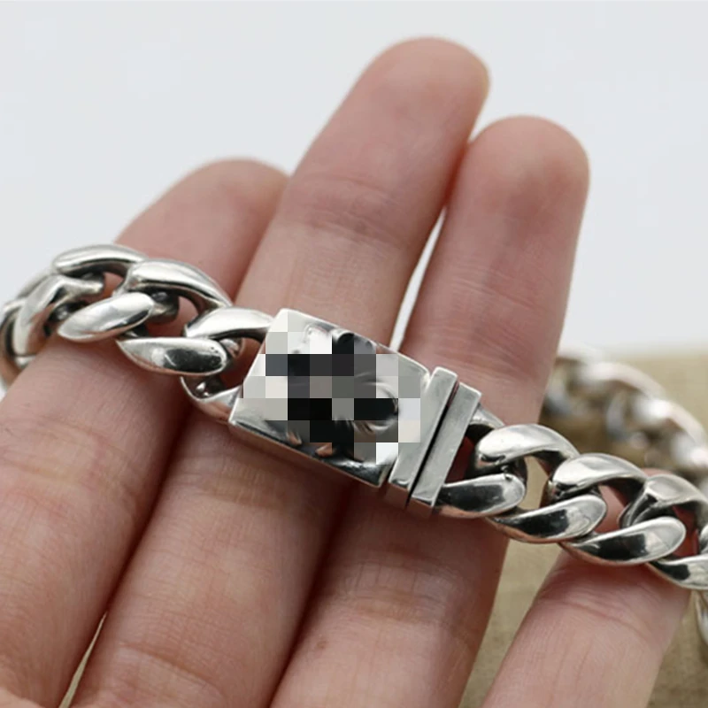 

Yamamoto silver fashion star braided bracelet European and American silver fashion men and women couple tank bracelet 2021 new p