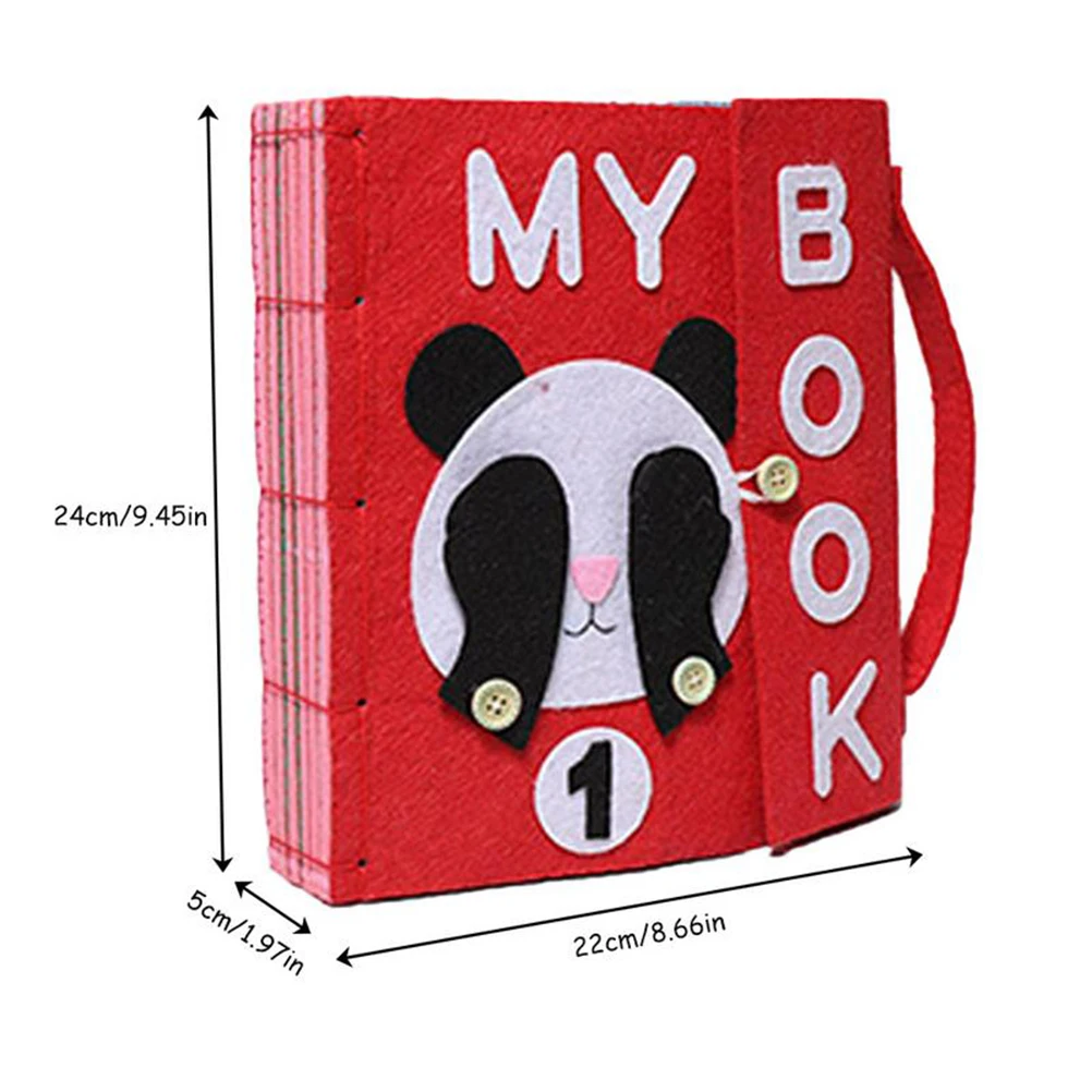 Книжка из войлока сделай сам в виде животного тихие Ранние развивающие игрушки