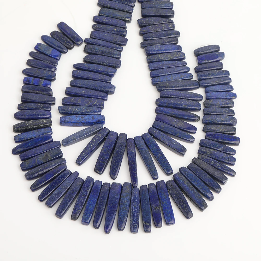 50 шт./нить бусины подвески 6 10x24 мм|stick beads|natural lapis lazulibeads pendant |