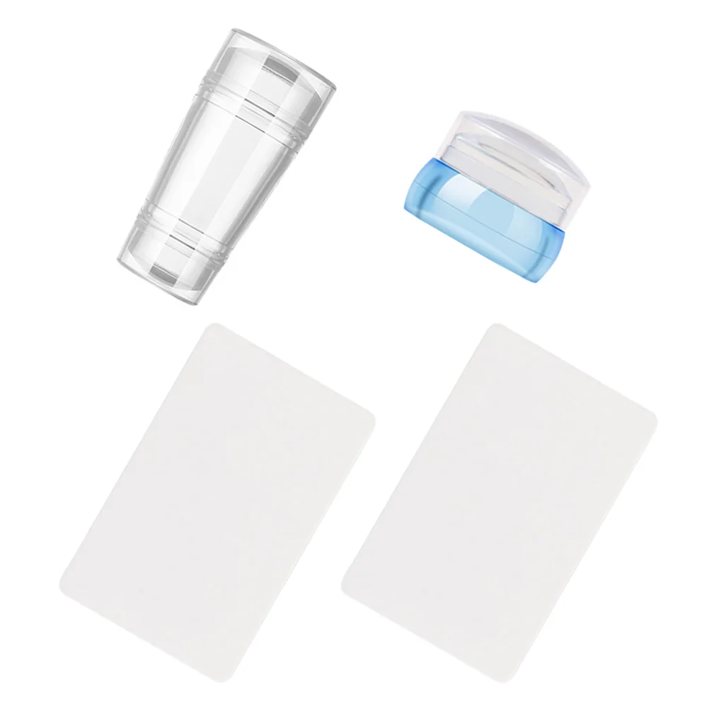 

2 Sets Manicure Stampers Girl Nail Art Printing Tools Scrappers Stampers