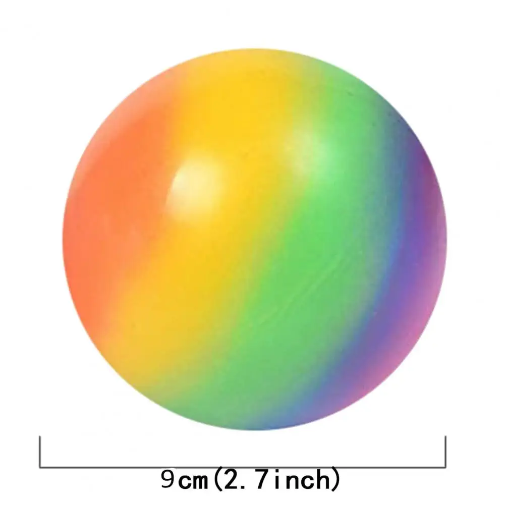 

TPR Colorful Vent Ball Rebound Pinch Squeezing Kids Adult Decompression Press Toy Gift