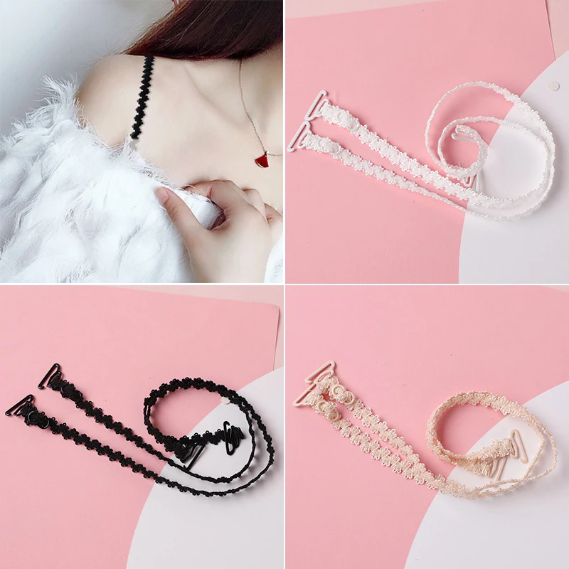 

1 пара, Однотонные эластичные бретельки для бюстгальтера, Нескользящие