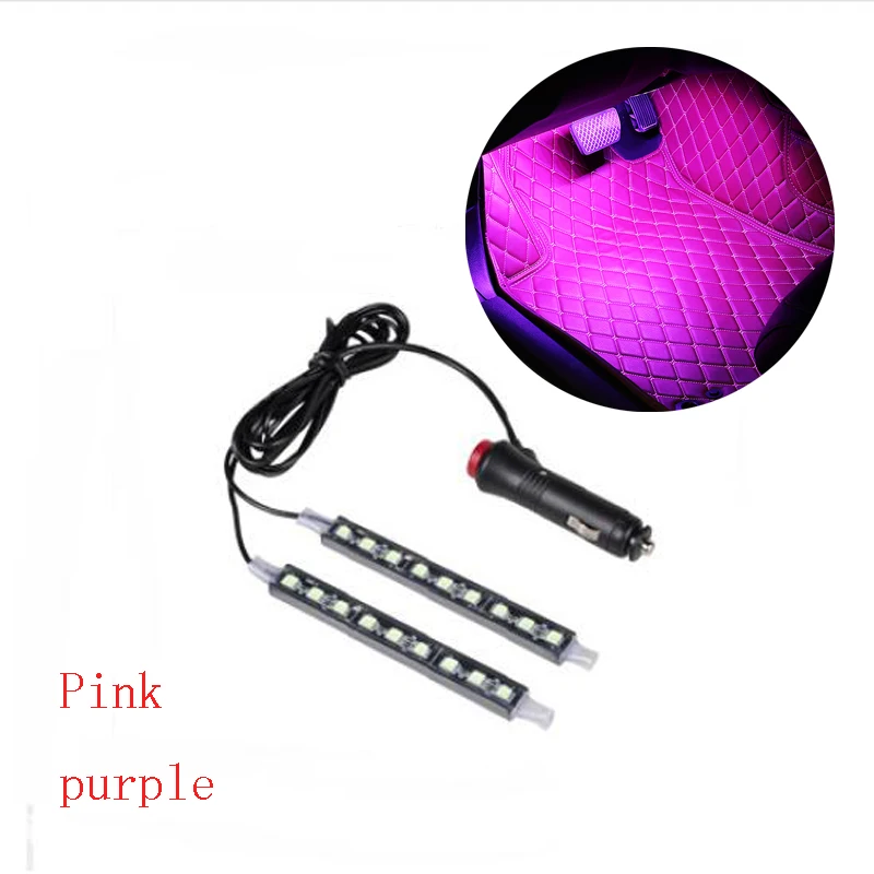 Car interior LED foot sole decoration light strip for Ford Focus Fusion Escort Kuga Ecosport Fiesta Falcon EDGE/Explorer | Автомобили и