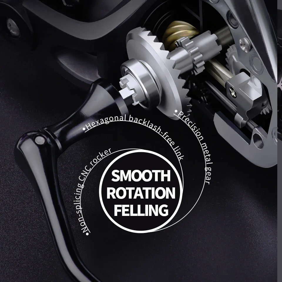 WALK FISH новая Рыболовная катушка модель 20: 1 металлическая с максимальным усилием