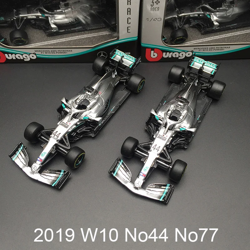 Модель гоночного автомобиля Bburago 1/43 1:43 Масштаб 2019 W10 No44 No77 F1 формула 1 пластиковая