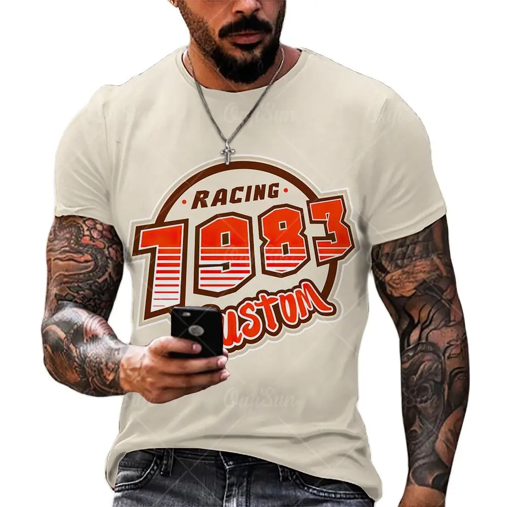 

Футболка мужская оверсайз с коротким рукавом и круглым вырезом, в стиле Харадзюку