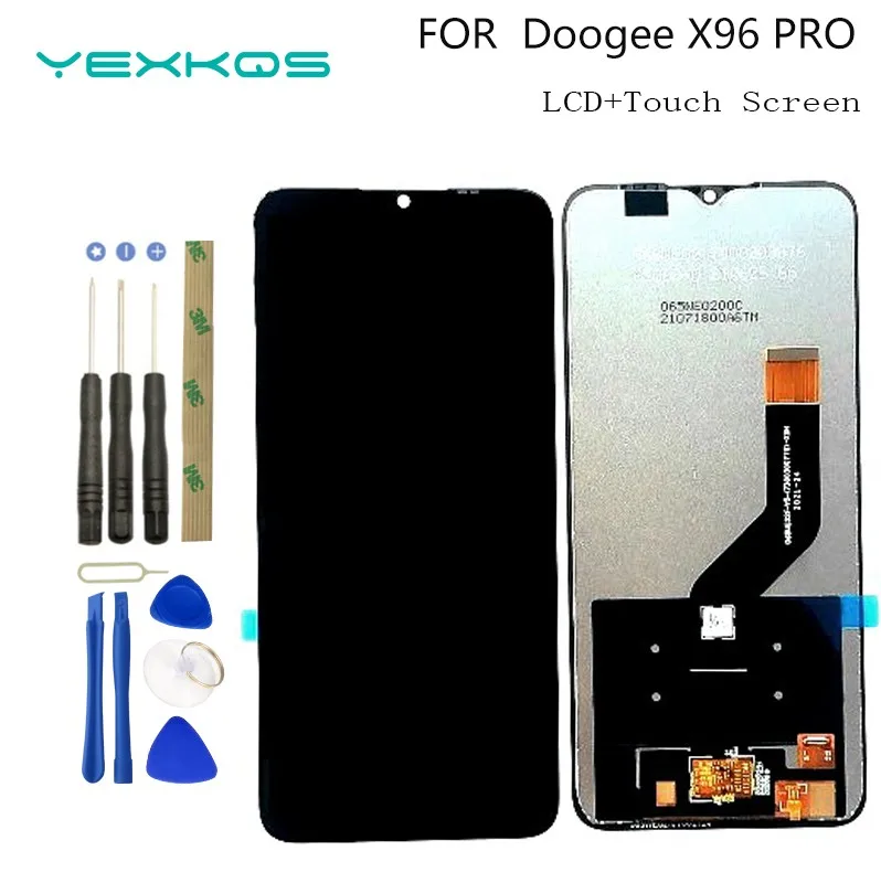 100 original doogee x96 pro lcd display and touch screen for doogee x96pro phone screen digitizer assembly replacement tools free global shipping