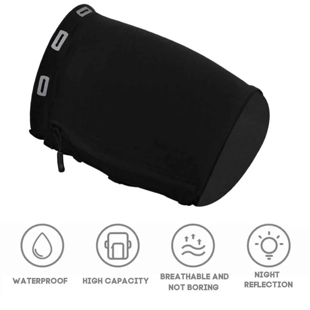

Sports Armband Gym Arm Bag Elastic Workouts Mobile Phone Large Capacity Zipper Fitness Universal Fit Yoga Running Double Pocket