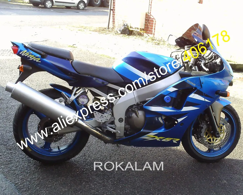 

Customized ZX 6R 98-99 Fairing For Kawasaki ZX-6R 98 99 Ninja ZX6R 1998-1999 New Multi-Color Motorcycle Bodyworks