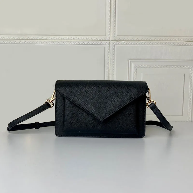 

Новая женская кожаная сумка-конверт в стиле ретро, однотонная сумка-мессенджер на одно плечо с перекрестным узором и коробкой, быстрая дост...