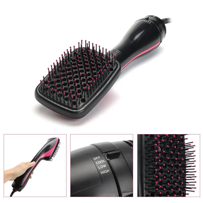

Профессиональная щетка для волос 2021, электрический фен для волос 2 в 1, щетка для горячего воздуха, устройство для укладки волос, расческа
