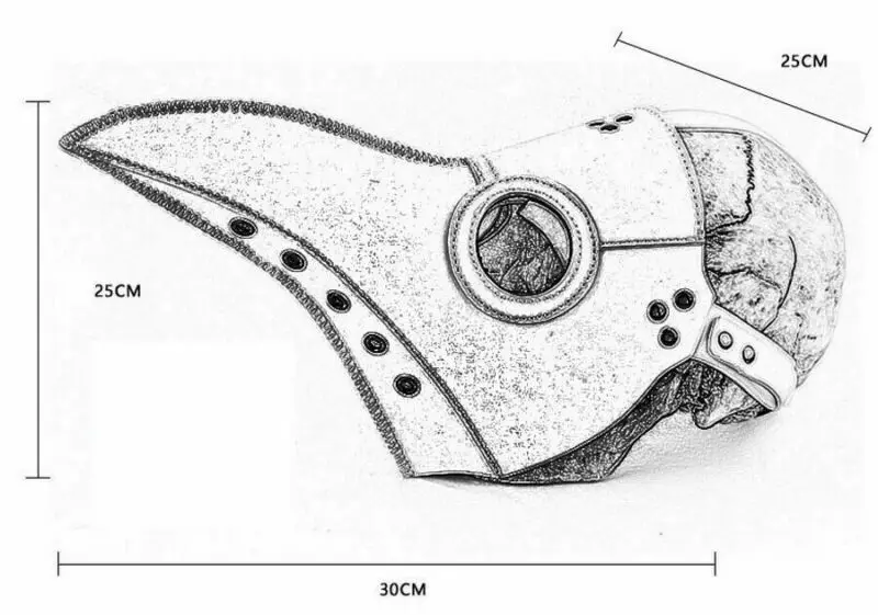 Новинка Кожаная маска с паровой чумой в стиле панк клювом для косплея на Хэллоуин