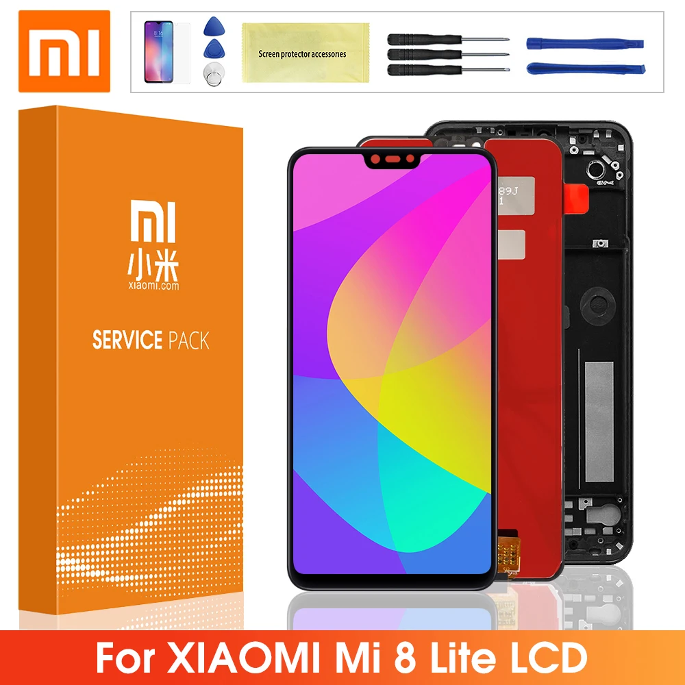 2022 Original LCD For Xiaomi Mi 8 Lite LCD Display Touch Screen Digitizer Assembly With Frame For Xiaomi Mi8 Lite Mi 8X LCD enlarge