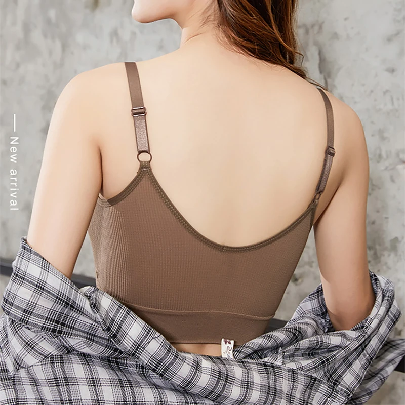 Нижнее белье CHRLEISURE женское бесшовный Бралетт с запахом на груди топ без косточек